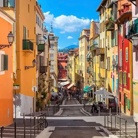 Panoramic Sea View - Air Conditioning - Terrace - 2 Bedrooms - Kitchen - Wifi - Tramway 公寓 尼斯